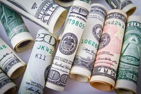 Make money from home - dollar bills